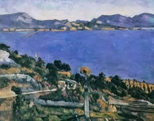 Oil painting paul cezanne - l estaque the estaque summer landscape hand painted