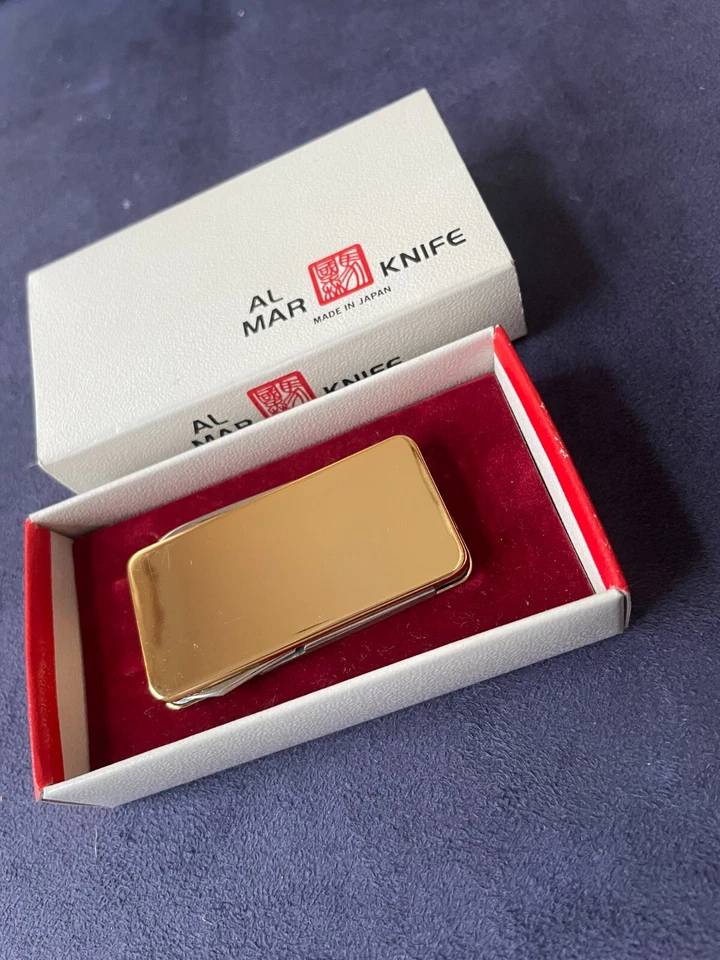 Al mar Money Clip Gold W/Knife, File and Scissors New Made in Seki - Image 4 of 4