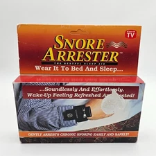 Vintage AS SEEN ON TV Snore Arrester Anti-Snoring Wristband Device Sleep Aid NOS