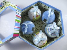 Light-Up Christmas Ball Ornaments Set Of 5 Battery Operated 3 Inch Hexagon Box