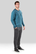  84 Natori Men's Classic Fit Brushed Fleece Sweatshirt Polyester Bagani XL.