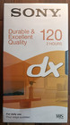 SONY Cassette Vidéo Vierge VHS 120 Minutes - Neuve, Emballée, Originale