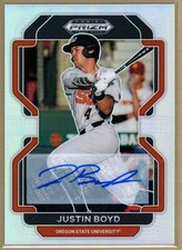 2022 Panini Prizm Draft Picks Rookie Auto Justin Boyd PDP-73