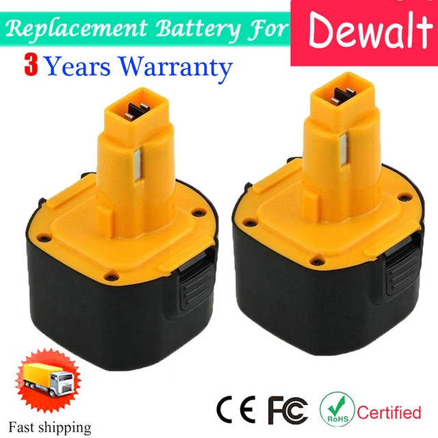 2x 9.6V 3.6Ah Ni_MH Extended Battery For DEWALT DW9062 DW9061 DE9062 9.