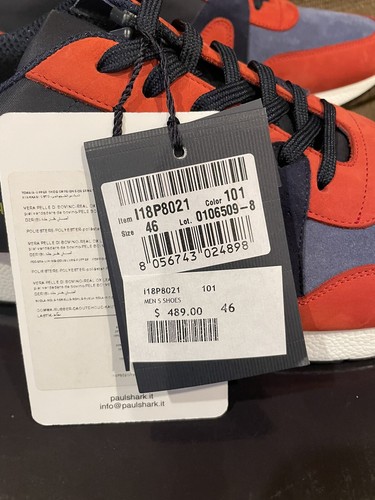 Paul & Shark Sneaker Ayakkabı Erkek Ayakkabı I18P8021 -101 Größe 13 US/46 EU - Bild 7 von 8
