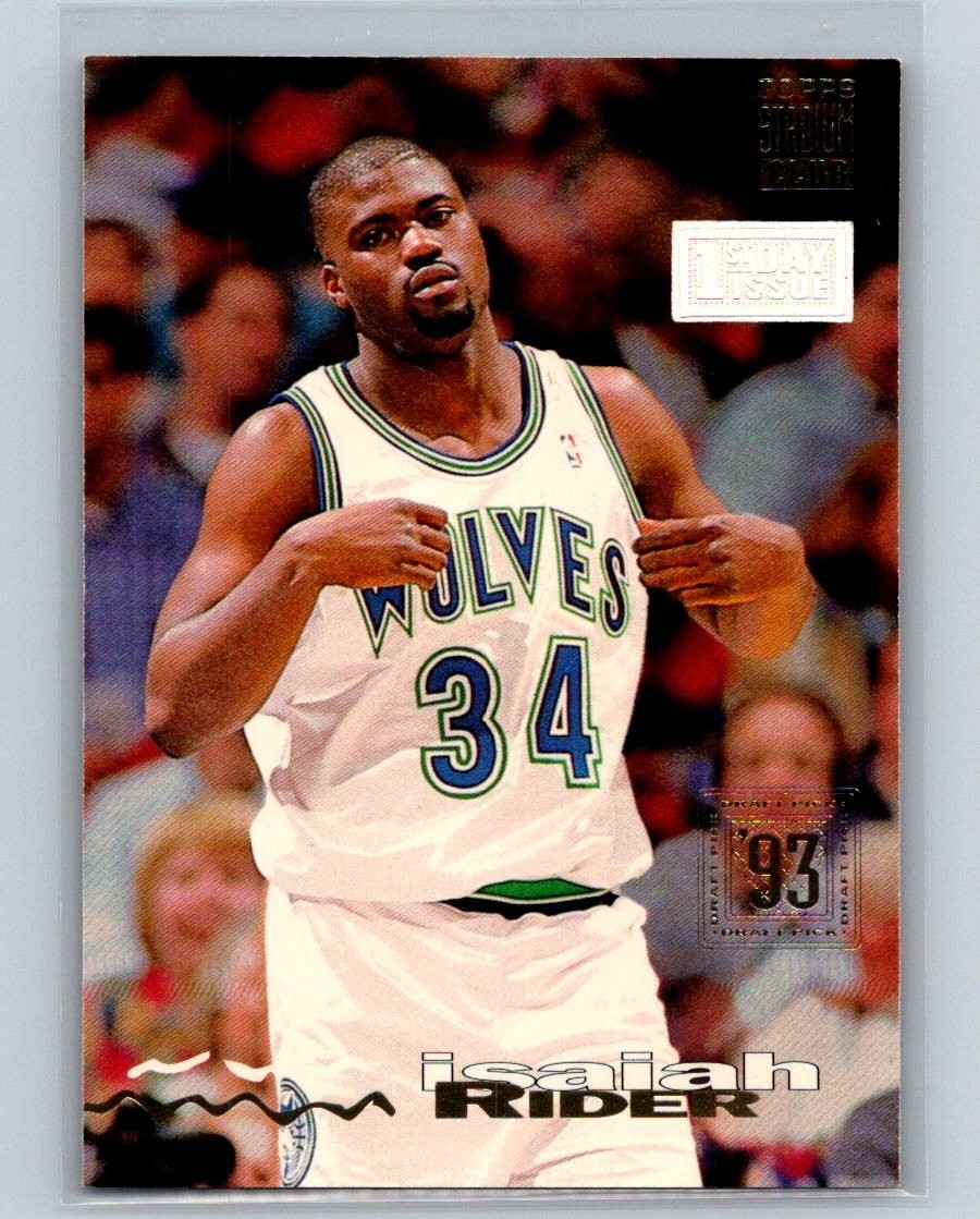 Isaiah Rider 1993-94 Stadium Club First Day Issue Rookie #234