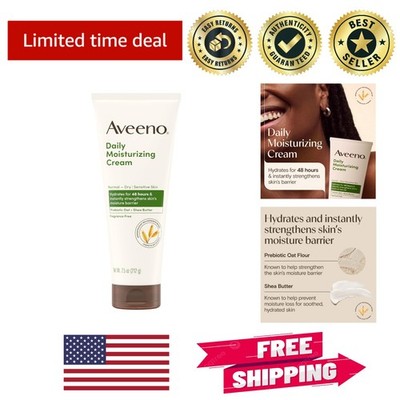 Nourishing Daily Cream with Prebiotic Oat & Shea Butter - 7.5 oz for Face & Body