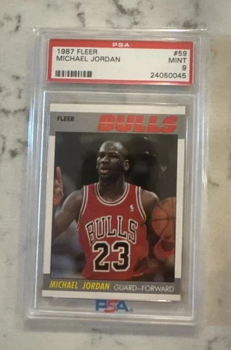 1987 Fleer Michael Jordan Card #59 PSA 9 Mint