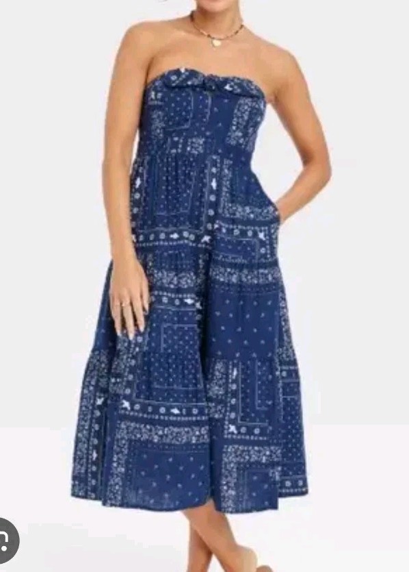 Universal Thread bandana print patchwork floral s… - image 2