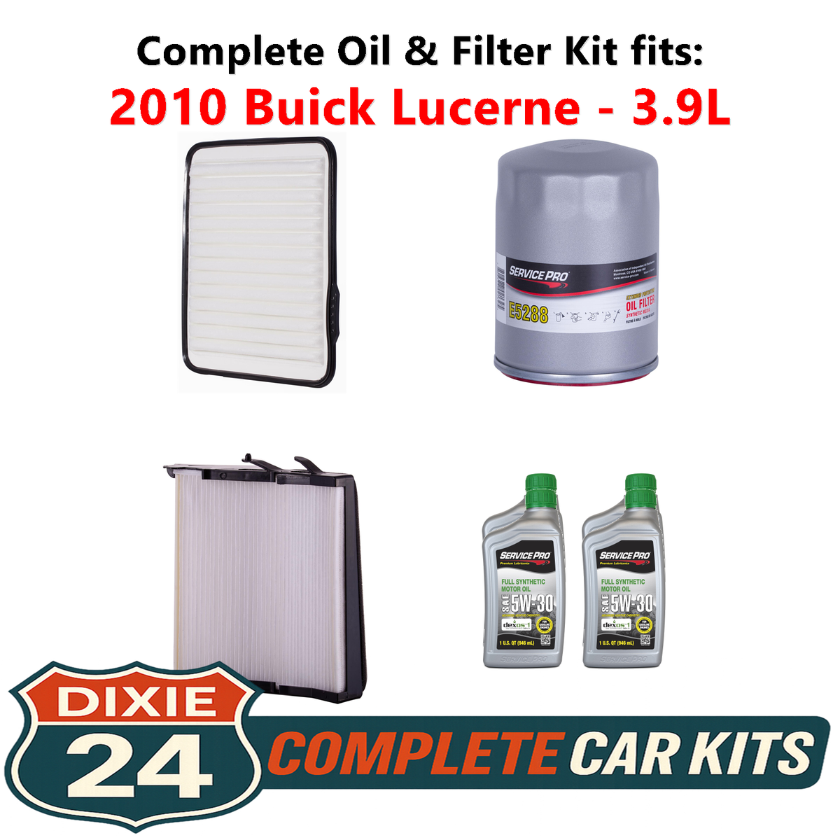 KNS Service Kit For Suzuki Vitara 1.4 Petrol (2015-2021) - Oil, Air & Cabin Filter - 3 Piece Set