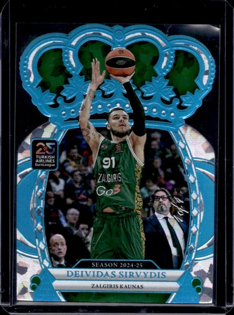 2024 Crown Royale EuroLeague Deividas Sirvydis Crystal Platinum #1/1