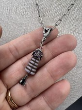 Beehive W/ Sterling Silver Bee Pendant Necklace 925 Chain Beekeeper 18