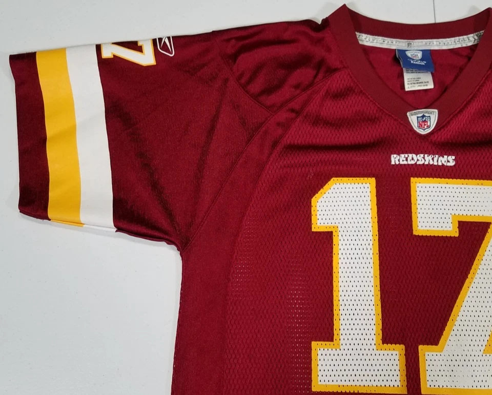 Camiseta de fútbol americano Redskins Jason Campbell #17 roja Reebok juvenil talla XL Foto 4 de 4