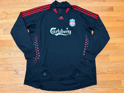 LIVERPOOL 2008/2009 GOALKEEPER FOOTBALL LONG SLEEVE ADIDAS SHIRT