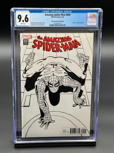 Amazing Spider-Man #800 CGC 9.6 (2018) - Ditko Remastered Sketch Edition 1:1000