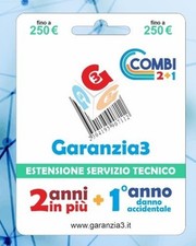 Garantie 3 Combi Extension De GARANTIE 2 ANS + 1 AN D'URGENCE 250