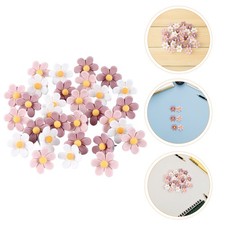 50 Pcs Simulated Flower Pushpin Bulletin Board Pins Decorative Thumb Tacks