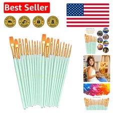 All-Purpose Paint Brushes Set - 2 Pack, 20 Sizes for Mixed Media Artistry