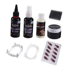 All-in-One SFX Makeup Kit Fake Blood Scar Wax Liquid Latex Cosplay