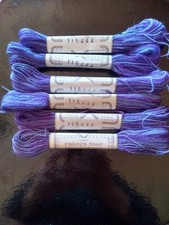 Robert Four lot 6  Echevettes Aubusson  - 4 fils - 2 tons  8m. couleur 115-444. 