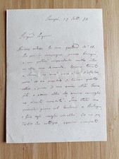 Gnoli, Domenico (poeta). 2 lettere con testi e firme autografi, 1878-1902