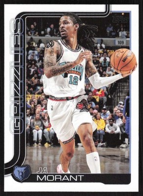 2025-26 Topps #182 Ja Morant Memphis Grizzlies Basketball Card | eBay
