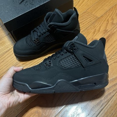 Nike Air Jordan 4 Retro Black Cat 2025 Grade School Size 7Y/fit