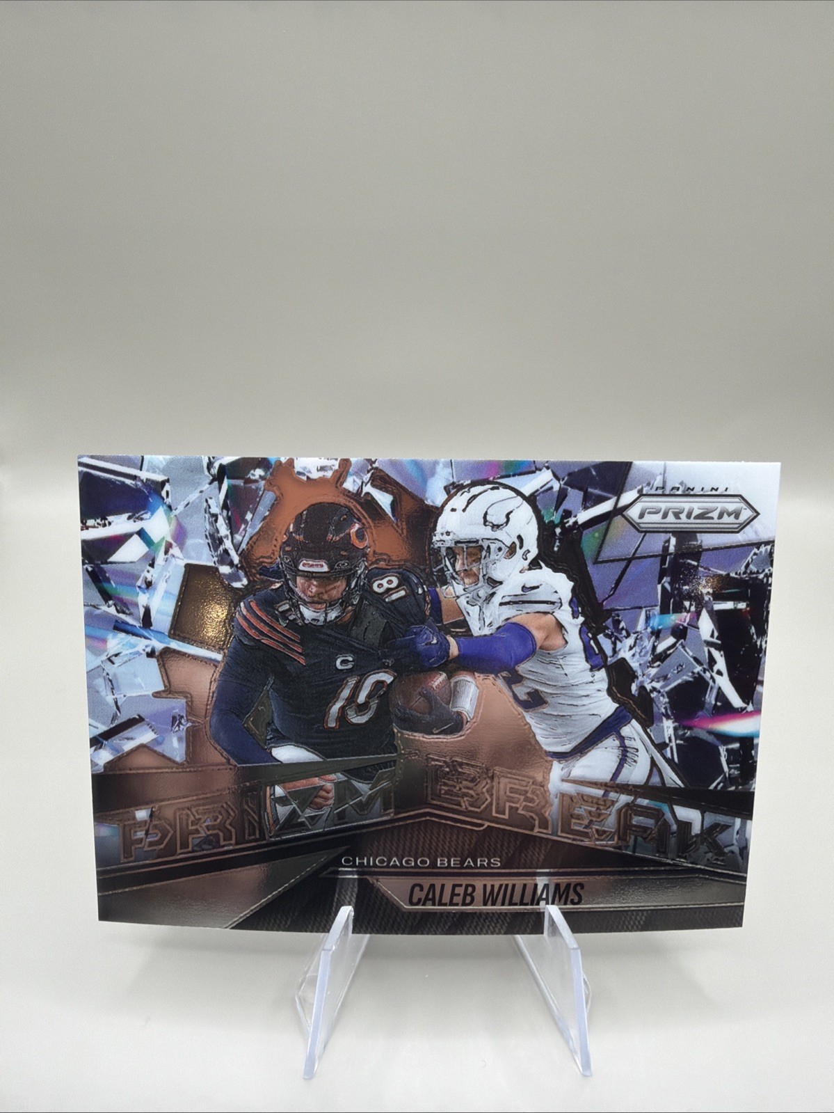 2025 Panini Prizm - Prizm Break Caleb Williams #3 Silver Prizm Bears
