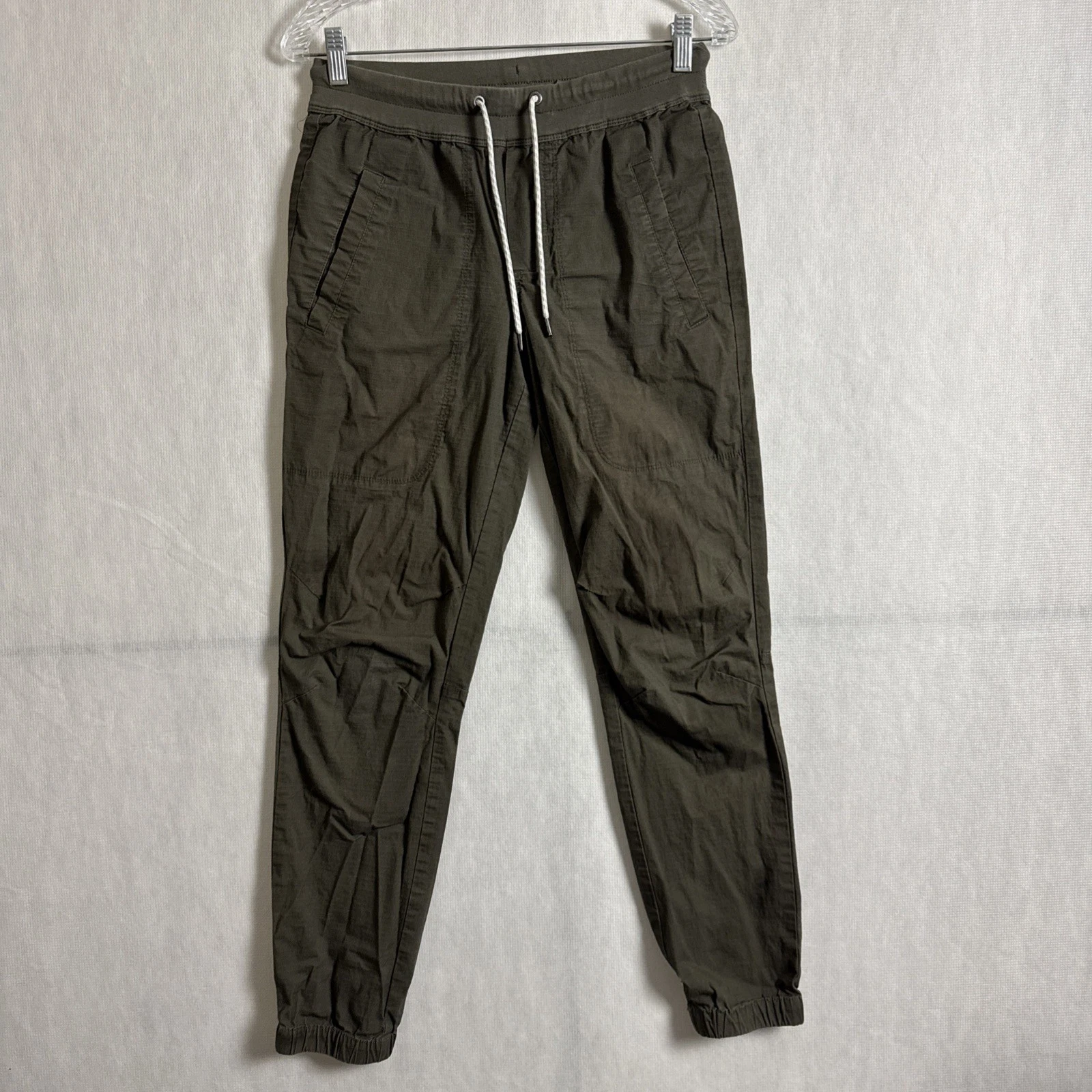 Vuori Men's Size Small Green Cotton Ripstop Traveler Jogger Pants