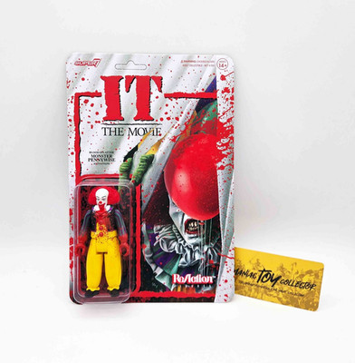 Stephen Kings Es 1990 Pennywise (Blood Splatter) 10cm ReAction Figur Super7