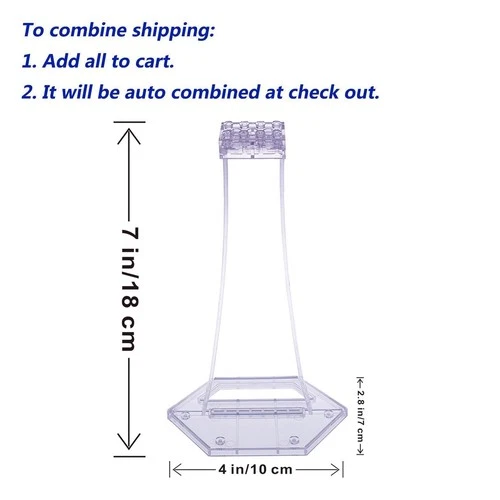 Display Stand for LEGO sets (Top:2x4, Flat, Height:180mm), stand only.
