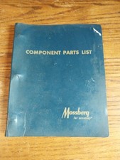 1960's MOSSBERG COMPONENT PARTS LISTS ORIGINAL FACTORY BINDERS SHOTGUNS-RIFLES
