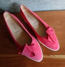 Peter Kaiser Leder Halbschuhe Slipper Ballerina helles Pink Himbeer Gr 6,5 40