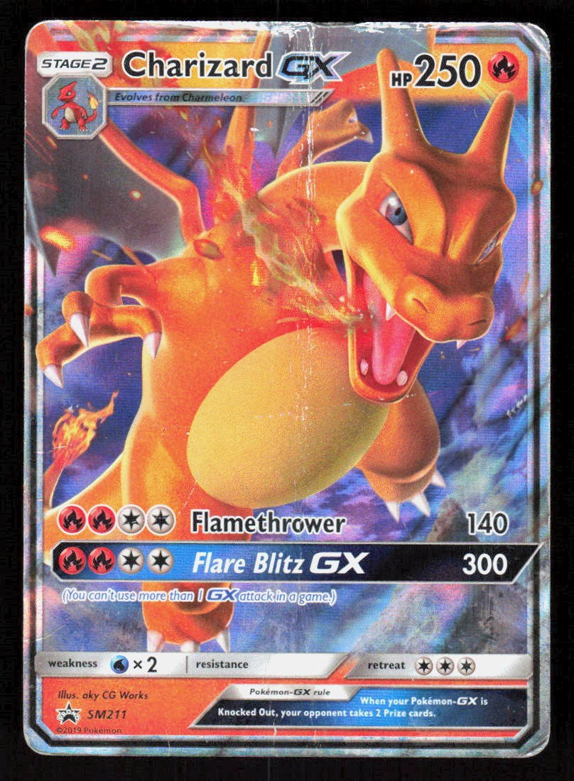 Pokemon Charizard GX - SM211 Promo Holo Sun & Moon Promo (HP)