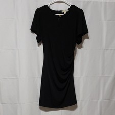 MICHAEL Michael Kors Women's Black Ruched Dress. Size: L