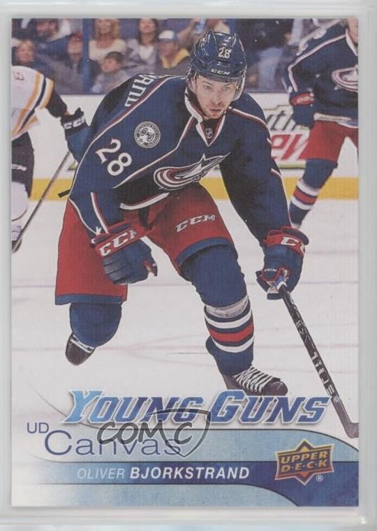 2016-17 Upper Deck UD Canvas Young Guns Oliver Bjorkstrand #C116 Rookie RC 4wd