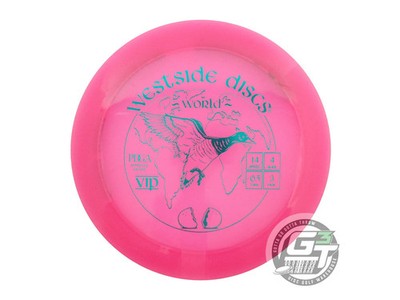 USED Westside Discs VIP World 171g Pink Teal Foil Distance Driver Golf Disc