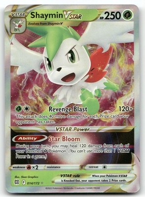 SHAYMIN VSTAR 014/172 VSTAR RARE BRILLIANT STARS POKEMON NEAR MINT