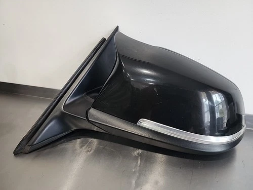 OE LH 12 - 16 F30 M SPORT 328I 355I BMW LEFT DRIVER POWER DOOR MIRROR BLACK SDN