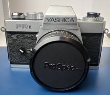 Vintage Yashica FR II 35mm Camera Body w/ ML 50mm 1:2 Yashica Lens