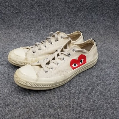 Converse x COMME des GARCONS PLAY Chuck 70 Ox 'White' 150207C Unisex M7/W9