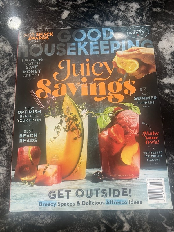 Good Housekeeping MAGAZINE July August 2023 Issue Juicy Savings