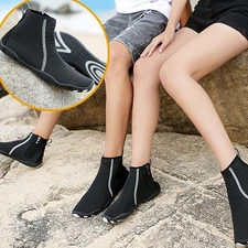 2pcs Water Shoes Quick Dry Rubber Nylon High Top Breathable Anti Slip Beach