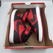Nike Court Borough Mid 2 PSV University Red/Black CD7783 Kids Size 2Y