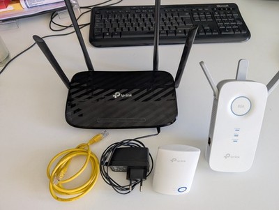 TP-Link Router Archer C6 + 2 WLAN Repeater AC1200 AC1750 Set Dualband 2.4G 5G