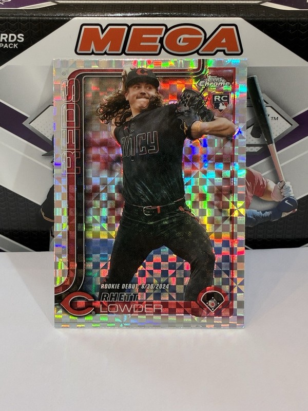 2025 Topps Chrome Update Series - Rhett Lowder X-Fractor Parallel Rookie Card