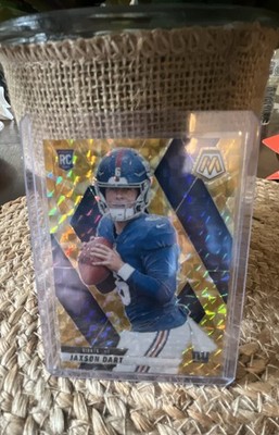 2025 Panini Mosaic - Rookies Jaxson Dart #362 Reactive Yellow Mosaic Prizm (RC)