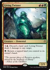 x4 Living Twister - War Of The Spark - NM - MTG