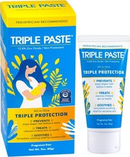 Triple Paste Diaper Rash Cream for Baby - 3 oz Tube   Zinc Oxide Ointment Trea