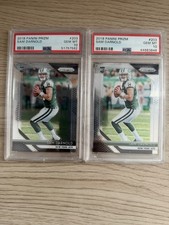 (2) 2018 Panini Prizm Sam Darnold RC Rookie Card #203 PSA 10 GEM MINT. rookie card picture